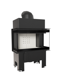 Třístranný ocelový krb...